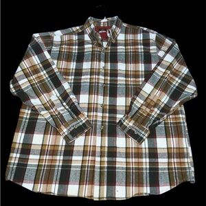 Men's Ridgecut Toughwear Heavy Weight‎ Flannel Long-Sleeve Plaid Shirt.